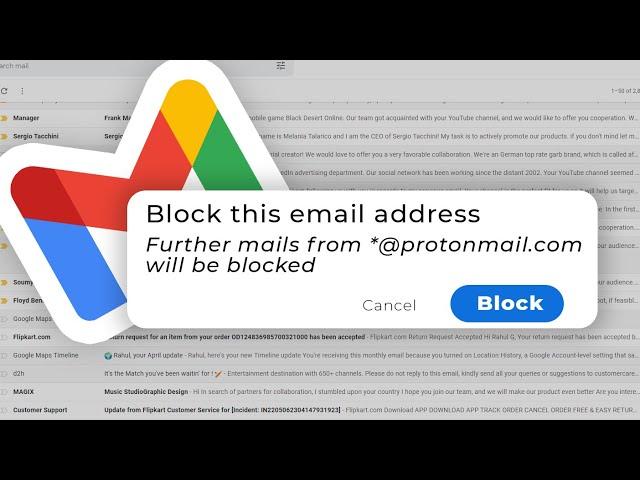 How To Block Emails On Gmail From a Domain