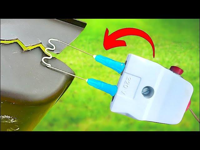 Repair broken plastics with DIY plastic welding machine