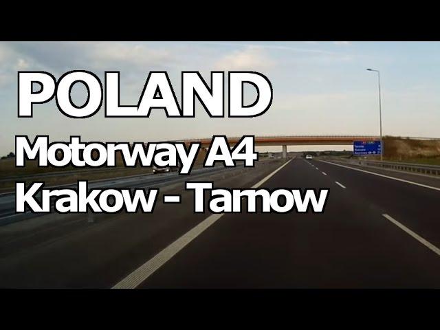 Roads of Poland A4 Krakow - Tarnow -- Дороги Польши Краков - Тарнув по A4 (Е40)