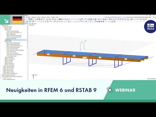 Webinar | Neuigkeiten in RFEM 6 und RSTAB 9