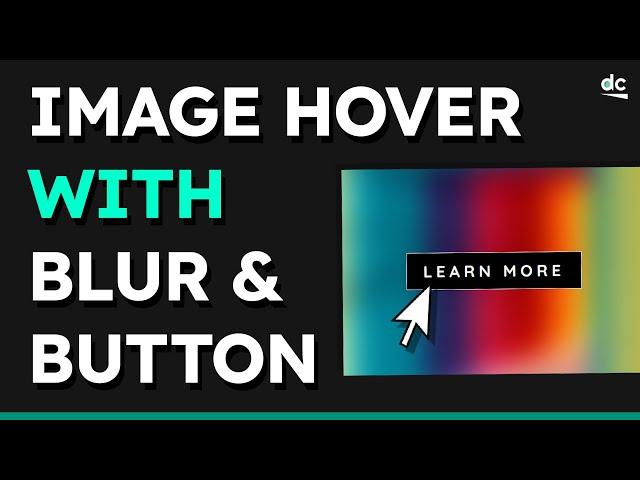 Image Hover Effect Background Blur and Button with HTML & CSS - Web Design Tutorial