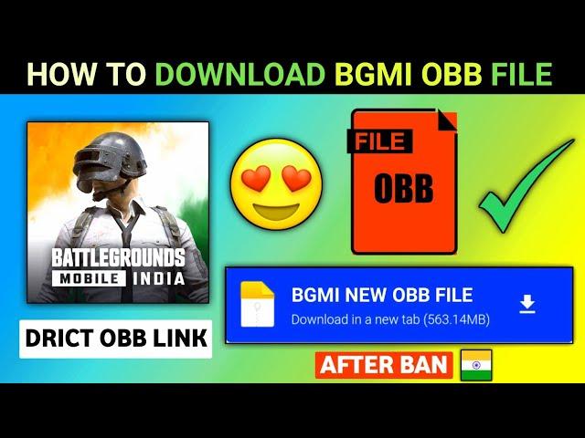 How To DOWNLOAD BGMI OBB Only || How To DOWNLOAD BGMI OBB After Ban || BGMI OBB DOWNLOAD Link