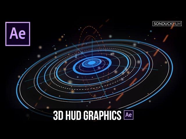 After Effects Tutorial: Advanced 3D HUD GFX Motion Graphics