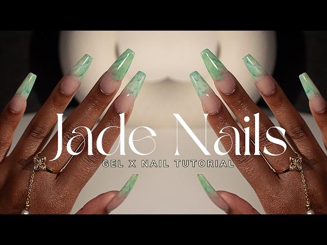 The EASIEST Way To do Marble Nail Art (& it’s not gel polish) gel x nails tutorial for beginners