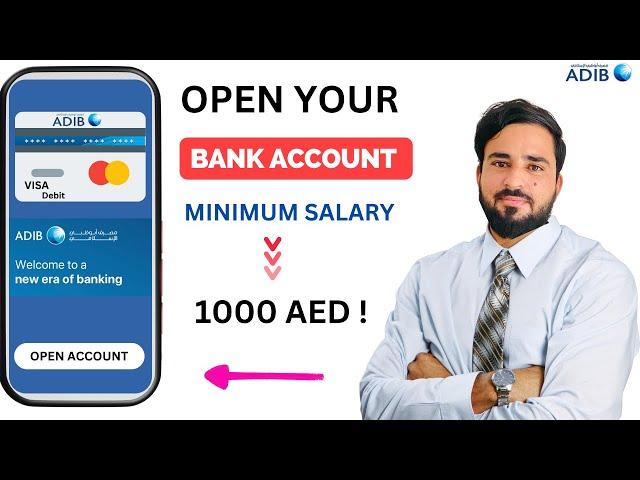 How to open adib zero balance account |open savings account online