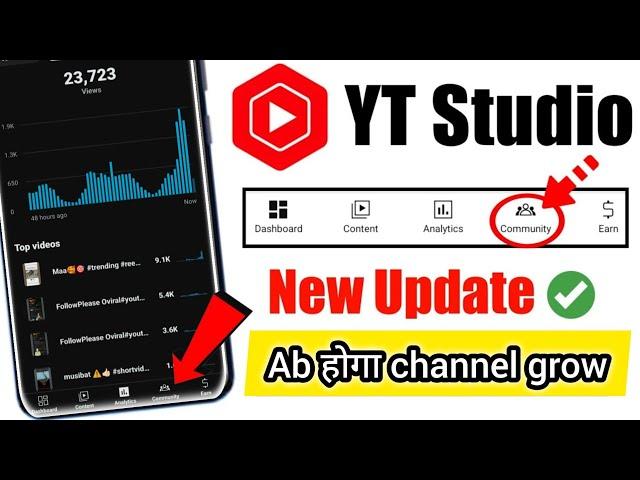 YT Studio New Update 2024 | Community Post Ka Option New Update | Community tab in yt studio