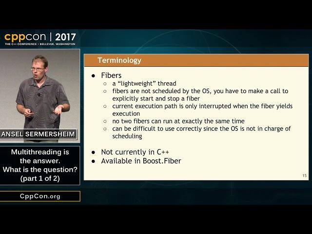 CppCon 2017: Ansel Sermersheim “Multithreading is the answer. What is the question? (part 1 of 2)”