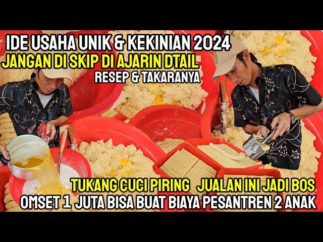 IDE USAHA UNIK & KEKINIAN 2024..!! DTAIL BONGKAR RESEP & TAKARANYA OMSET 1JT | BIAYA PESANTREN 2 ANK