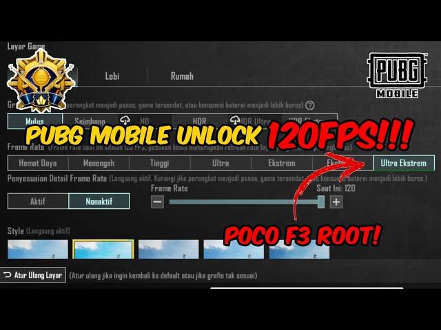 CARA MENGUBAH GRAFIK PUBG MOBILE KE 120FPS - PUBG MOBILE INDONESIA