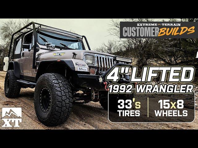 4" Lifted Jeep Wrangler YJ with Pro Comp Wheels & 33" Tires | ExtremeTerrain Customer Builds