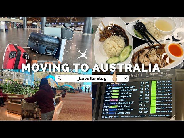 moving to australia from Philippines  | travel vlog flight journey ️