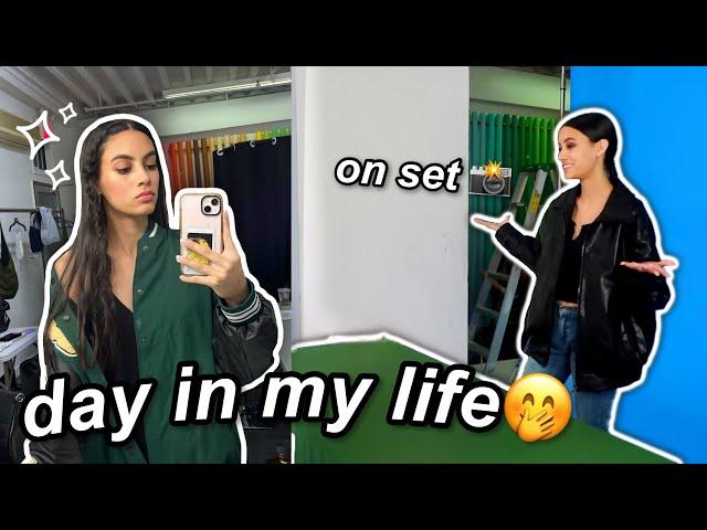 DAY IN THE LIFE ON SET MODELING - VLOGMAS