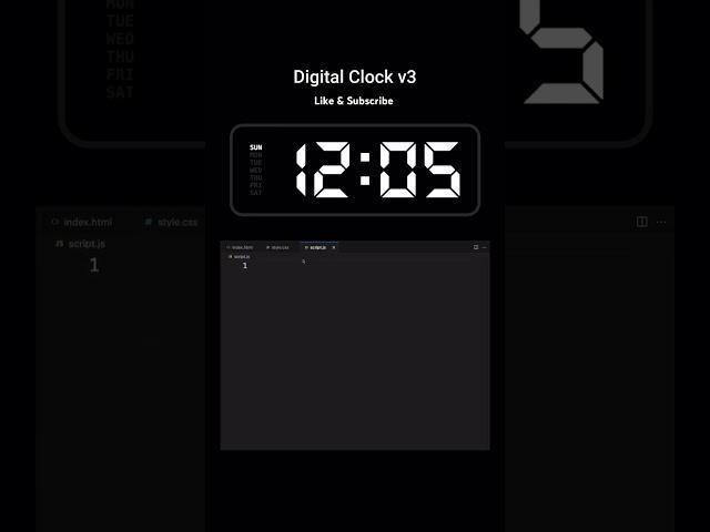 Digital Clock using JavaScript | JavaScript projects | #coding #javascript #html #css