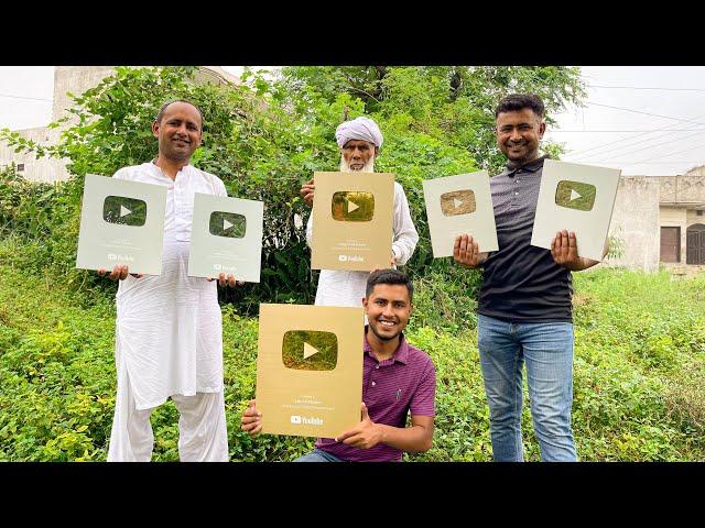 Golden Play Button Agya  Allhumdulillah ️