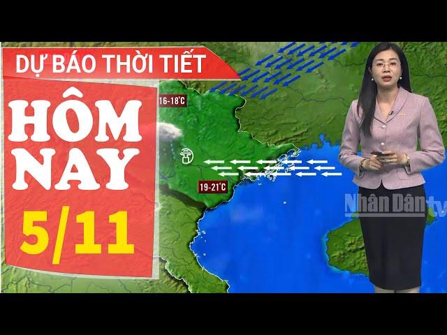 Dự báo thời tiết hôm nay mới nhất ngày 5/11 | Dự báo thời tiết 3 ngày tới