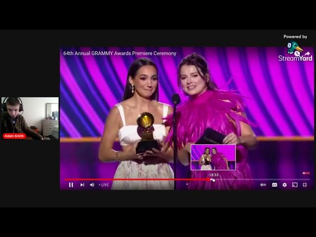 Reacting To 64th Annual GRAMMY Awards Premiere Ceremony