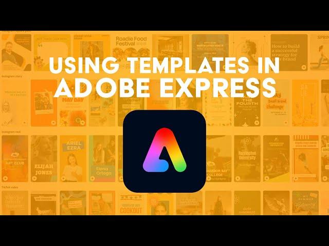 Create Faster Using Templates in Adobe Express