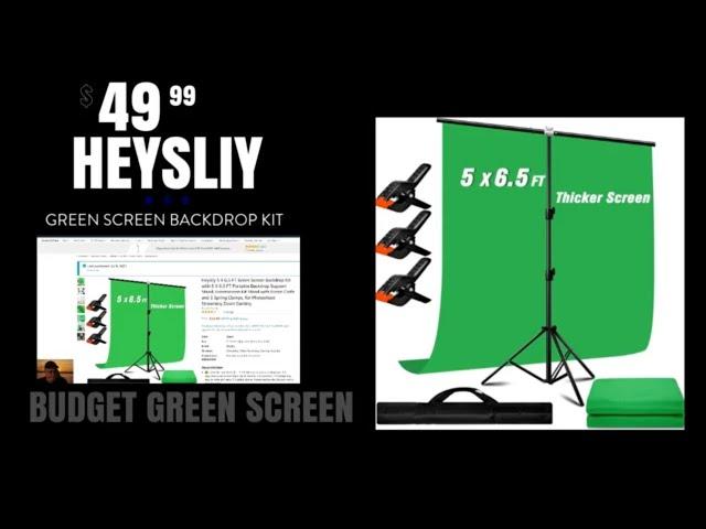 Budget Green Screen Review Of Heysliy Green Screen Backdrop Kit. Watch Till The End for My Thoughts.