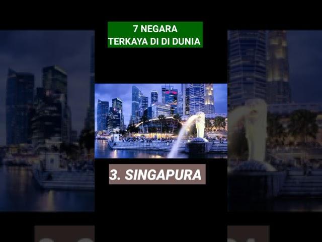 7 NEGARA TERKAYA DI DUNIA #shorts