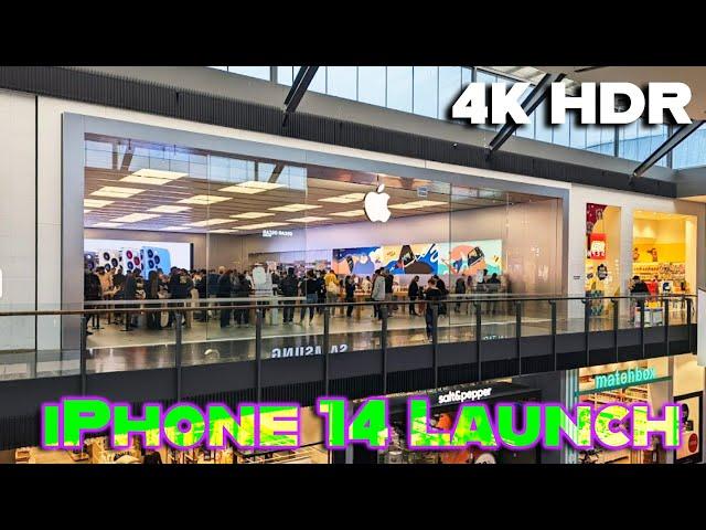 iPhone 14 Pro Max & Watch Series 8 Launch Day Apple Store - Anyone Here? in 4K HDR