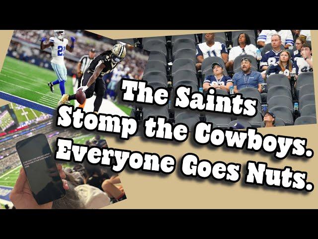 The Saints Stomp the Cowboys. Everyone Goes Nuts. (Epic Reactions Set to Epic Music.)