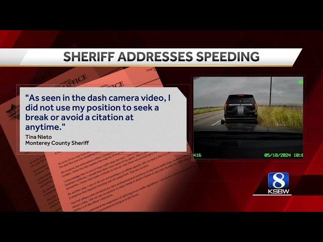 Monterey County Sheriff releases statement following repeated speeding incidents