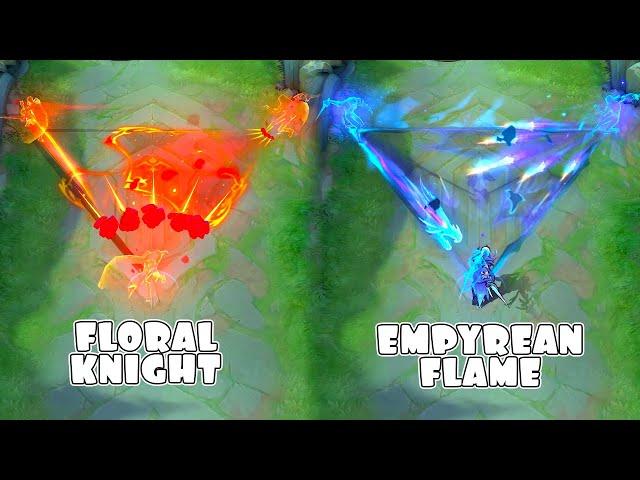 Lancelot Empyrean Flames Dragon Tamer Skin VS Floral Knight Epic Skin MLBB Comparison