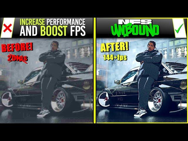 NEED FOR SPEED UNBOUND Guide: How to BOOST FPS and OPTIMISE Performance (Fix LAG & Stutters)