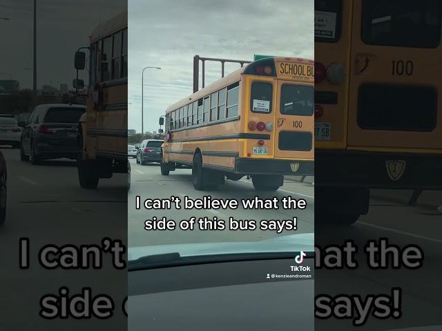 Only In Chicago!  (School Bus TikTok)