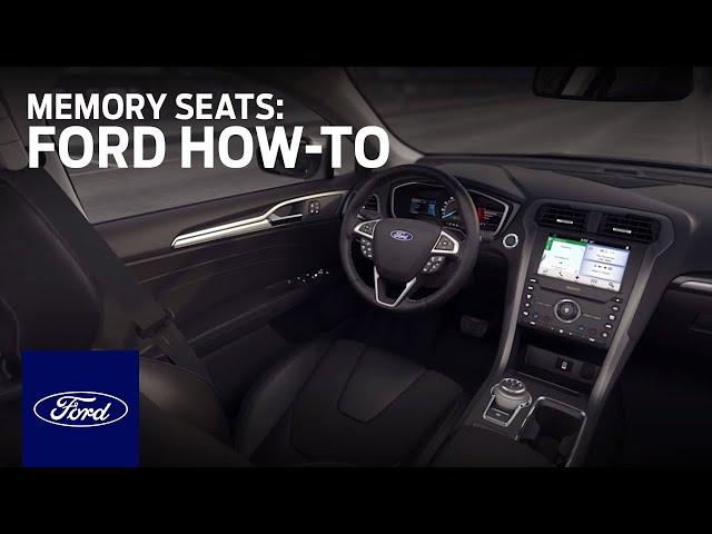 How to Set Up Memory Seats | Ford How-To | Ford