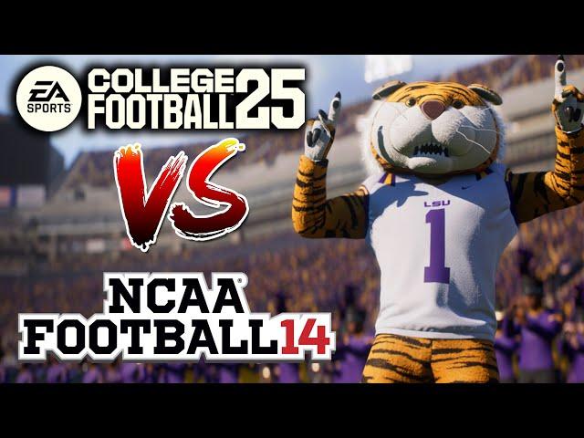EA Sports College Football 25 vs. NCAA Football 14  - 14 BIGGEST DIFFERENCES