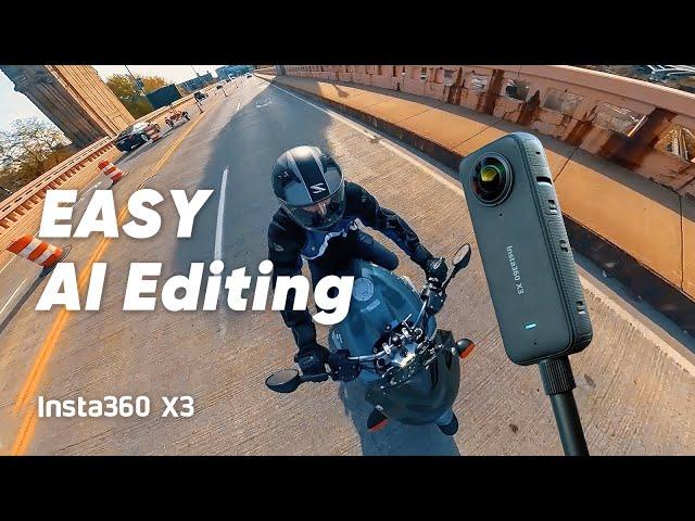 Insta360 X3 - How to use Insta360 AI Editing in 3 minutes