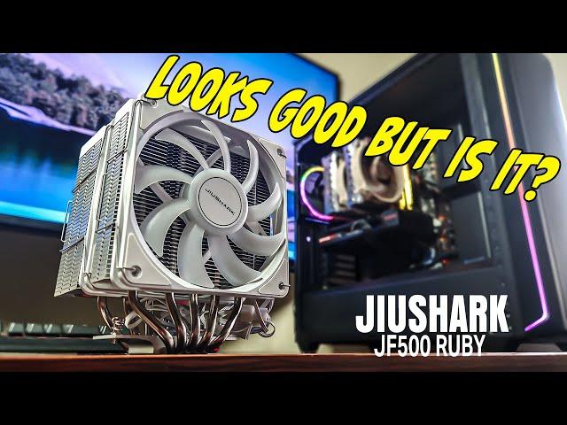 Jiushark JF500 Ruby White ARGB CPU Cooler – Beauty AND Beast?