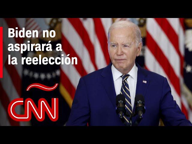 Joe Biden anuncia que retira su candidatura presidencial de las elecciones en Estados Unidos