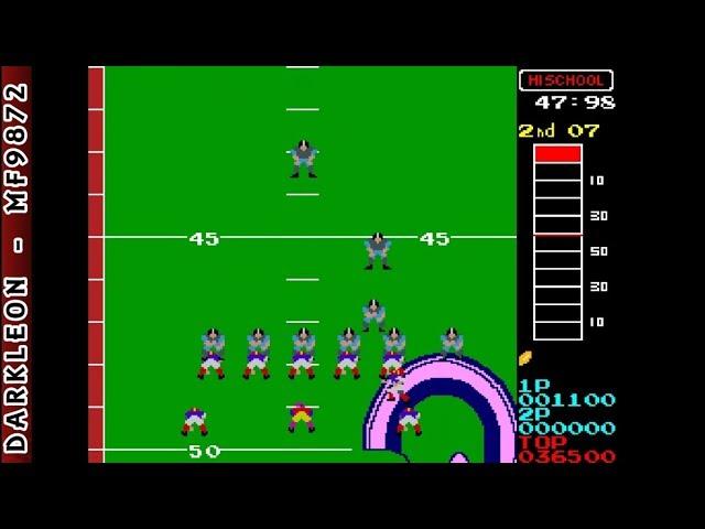 10-Yard Fight '85 © 1985 Memetron - Arcade Gameplay