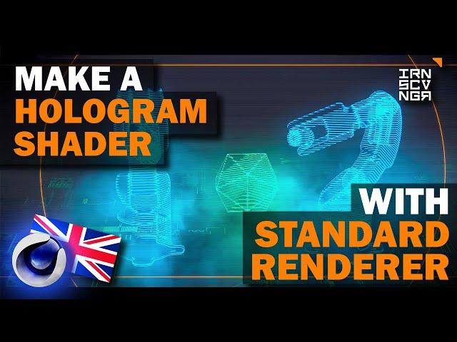 [019] Create HOLOGRAMs in C4D's STANDARD renderer! | CINEMA 4D TUTORIAL | Eng