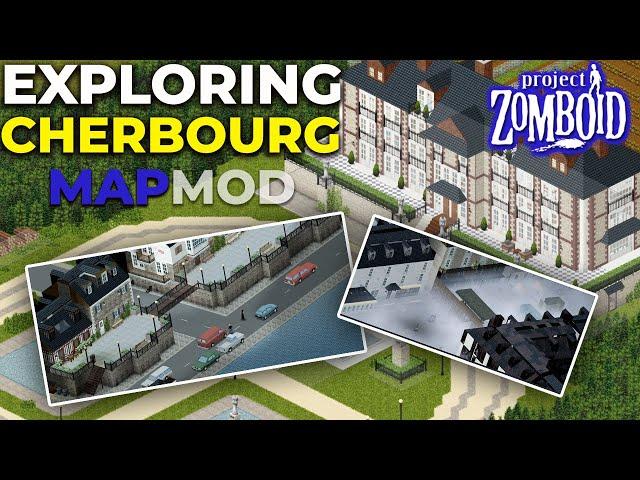 Project Zomboid in France | Exploring the Cherbourg Map mod (Stand Alone) | ep1
