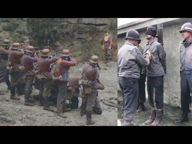 The Execution Of The 14 Year Old Teenagers Shot By German Firing Squad