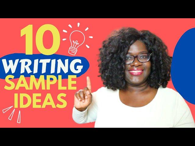 10 WRITING SAMPLE IDEAS for your portfolio as a beginner writer