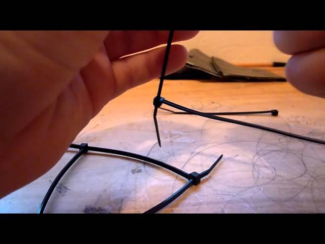 how to make zip tie hand cuffs