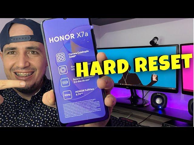 HONOR X7A  Cómo Hacer Hard Reset Borrado, Restaurar contraseña, Patron [Fácil]