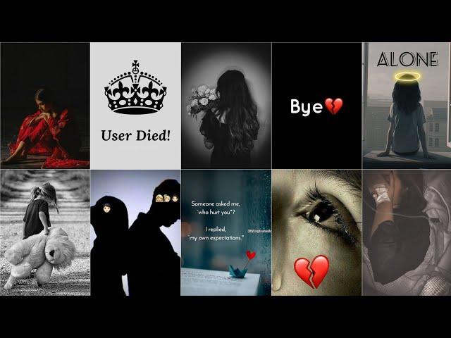 Sad girl dpz -3|broken heart girl dpz|‍️alone girl dp photo|miss you pose| Snapchat poses