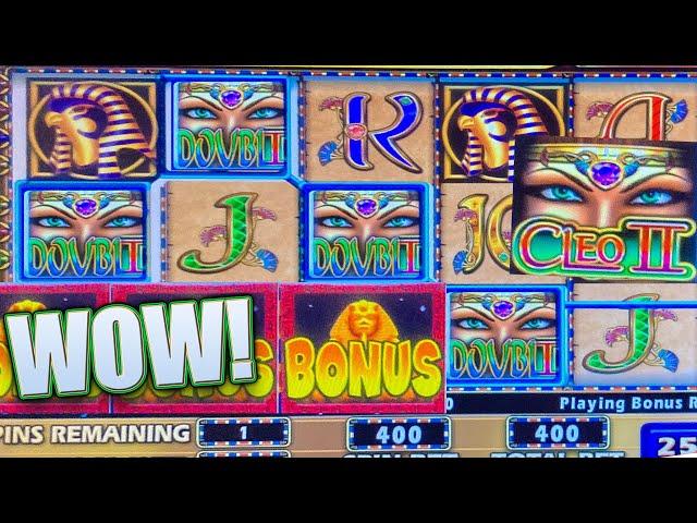 CLEOPATRA 2  INSANE BONUS JACKPOT  ON HIGH LIMIT SLOT MACHINE   BIG WIN