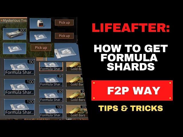 LIFEAFTER | HOW TO GET FORMULA SHARDS AS F2P | GETTING FORMULA SHARDS WITH HARDWORK