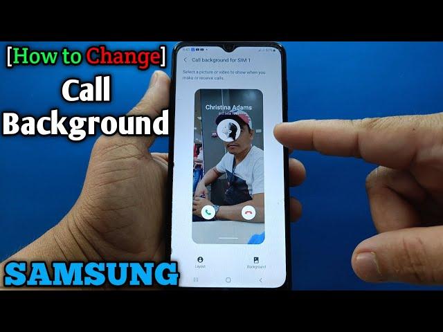 How to change call background on Samsung Galaxy A02