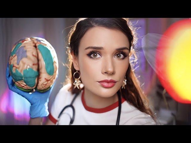 ASMR  Unpredictable Cranial Nerve Lobotomy  ( Ear , Eyes, Face Exam) - Roleplay for Sleep