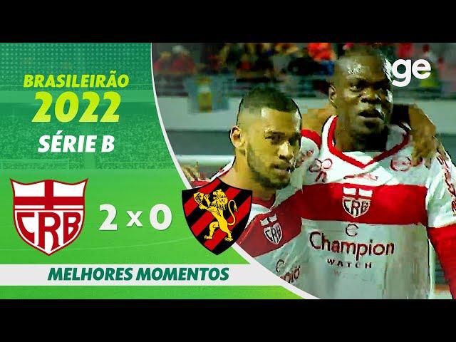 CRB 2 X 0 SPORT | MELHORES MOMENTOS | 28ª RODADA BRASILEIRÃO SÉRIE B 2022 | ge.globo