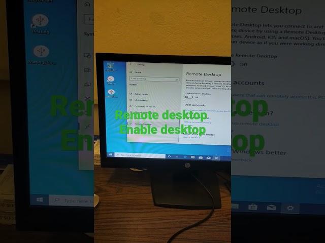 How to enable Remote Desktop?