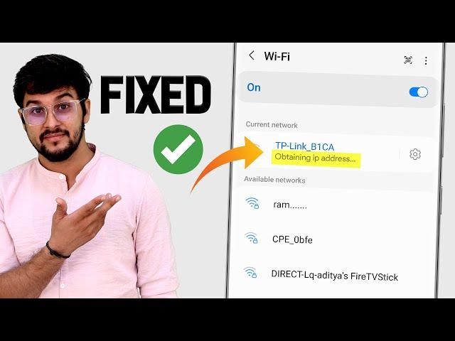 [Fixed] WiFi Stuck on obtaining IP address problem in Android | Failed to obtain IP address [Solved]