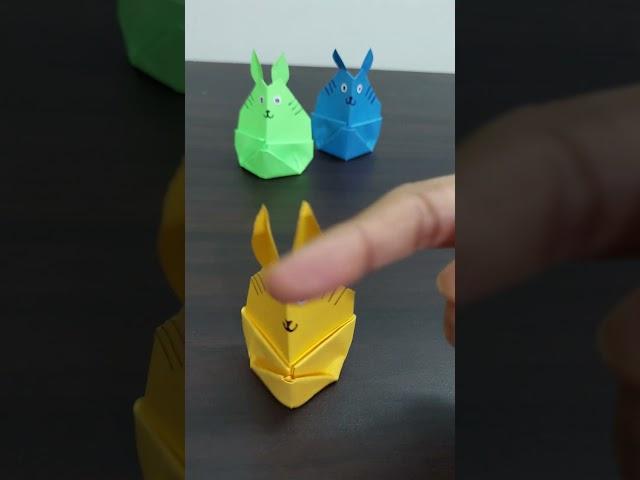 EASY ORIGAMI POP IT STAND UP RABBIT /FIDGET TOY #subscribe #easyorigami